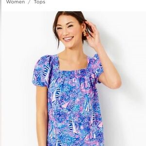 - Lillly Pulitzer Keating Short Sleeve